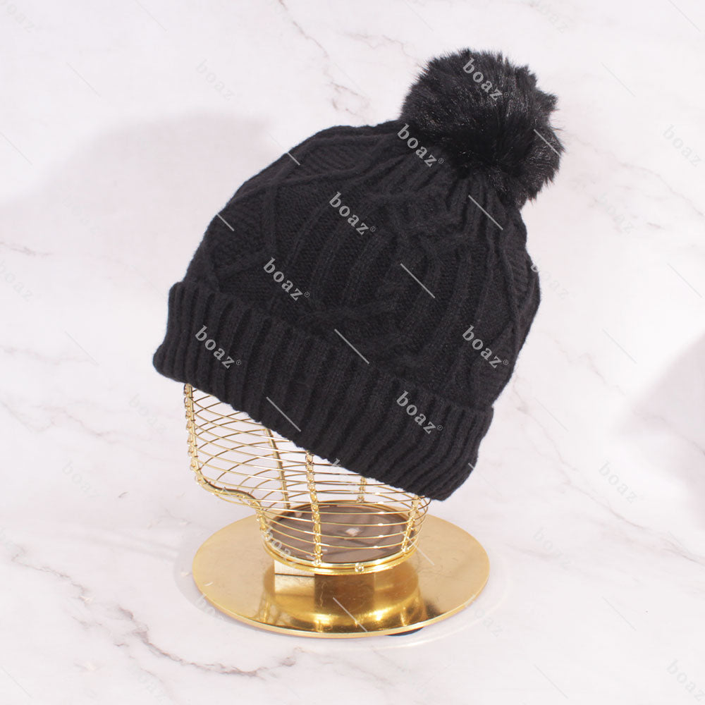 GORRO POM POLAR NEGRO (unidad)
