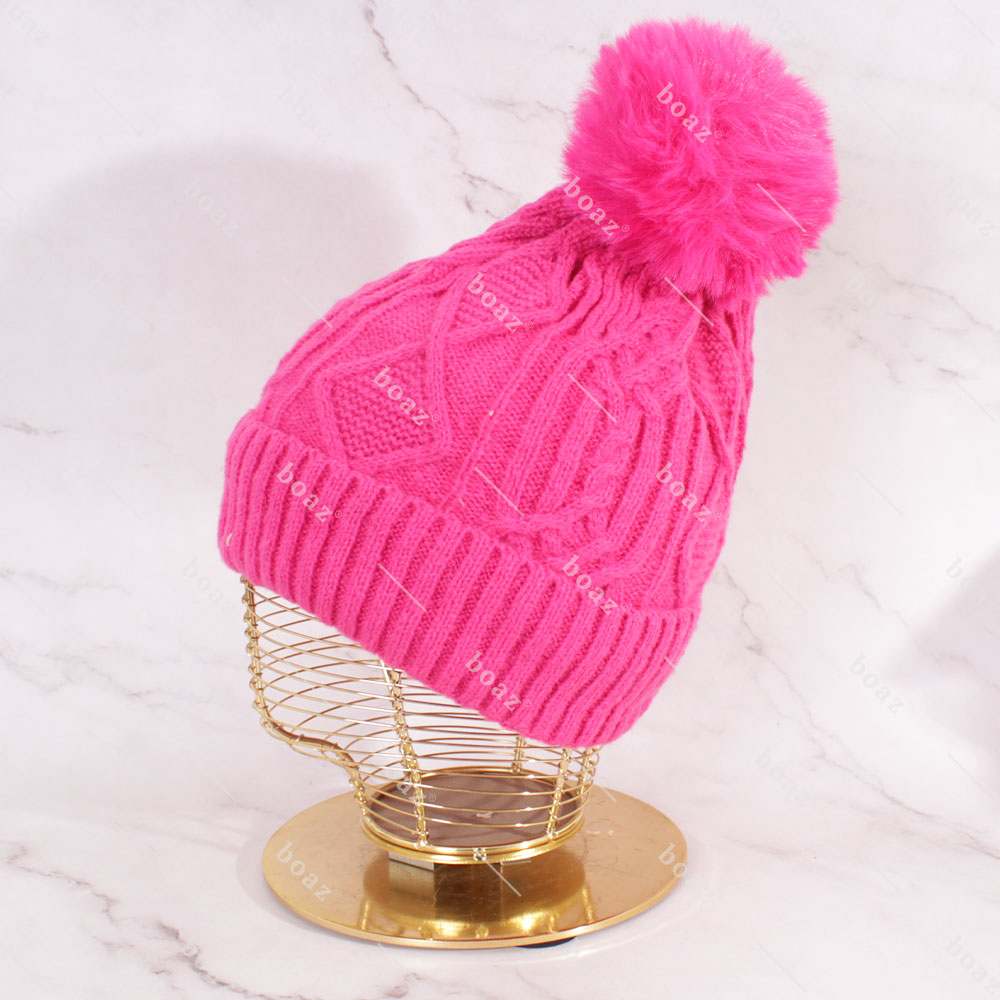GORRO POM POLAR FUCSIA (unidad)