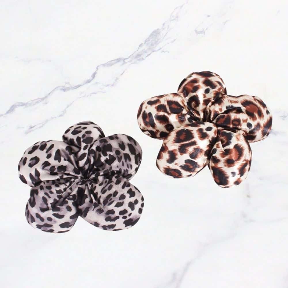 Colet flor animal print x12