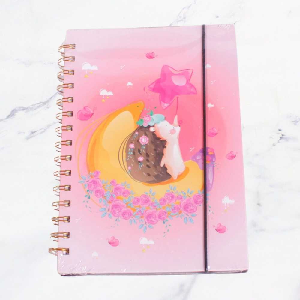 LIBRETA CON LIGA ANIMALITOS X1