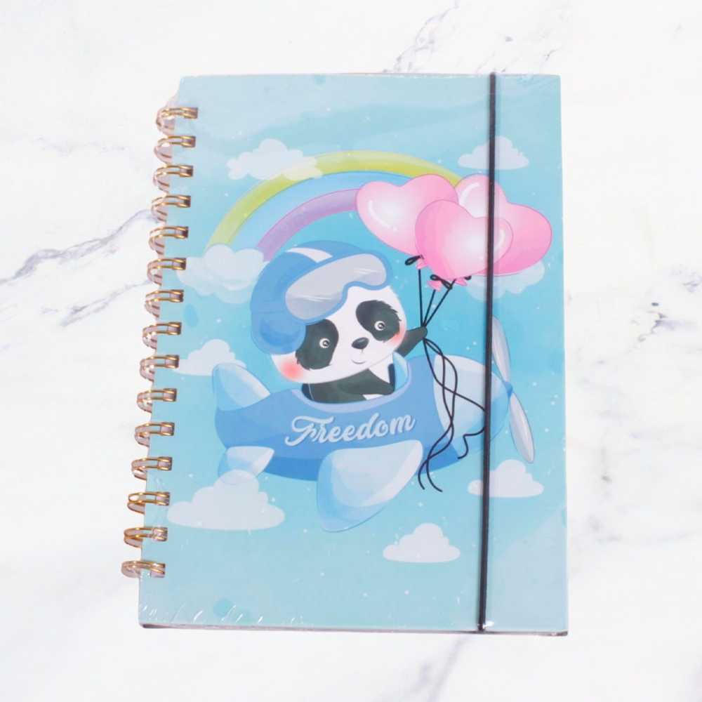 LIBRETA CON LIGA ANIMALITOS X1