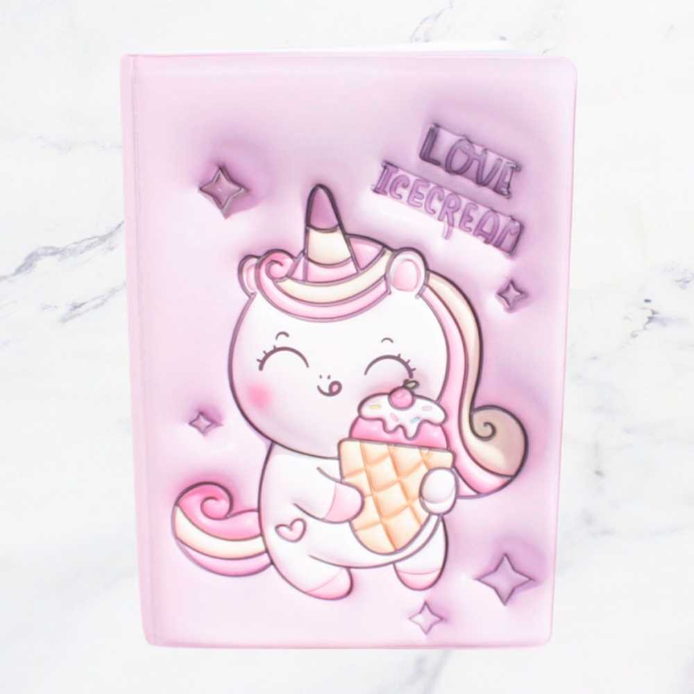 LIBRETA GOMA 3D UNICORNIO X1