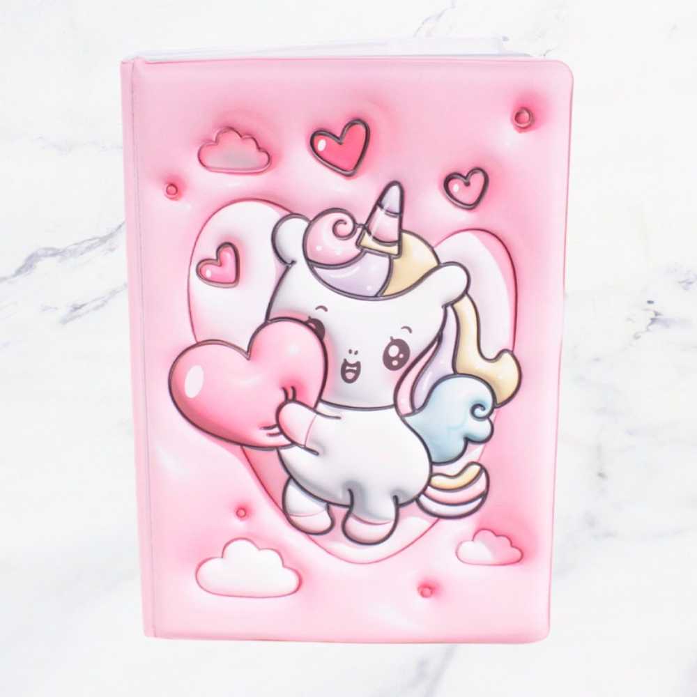 LIBRETA GOMA 3D UNICORNIO X1