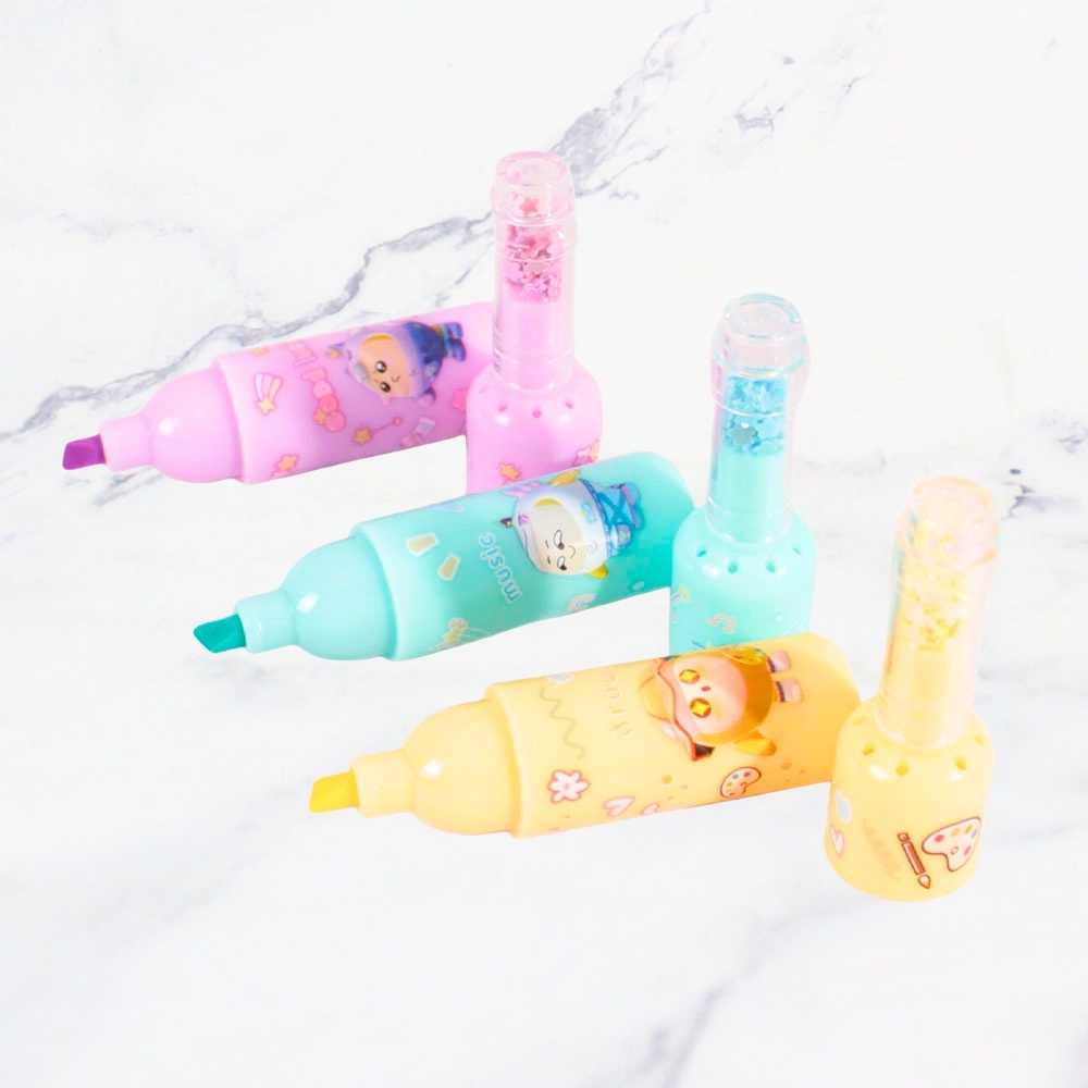 DESTACADOR KAWAII BOTELLA X1