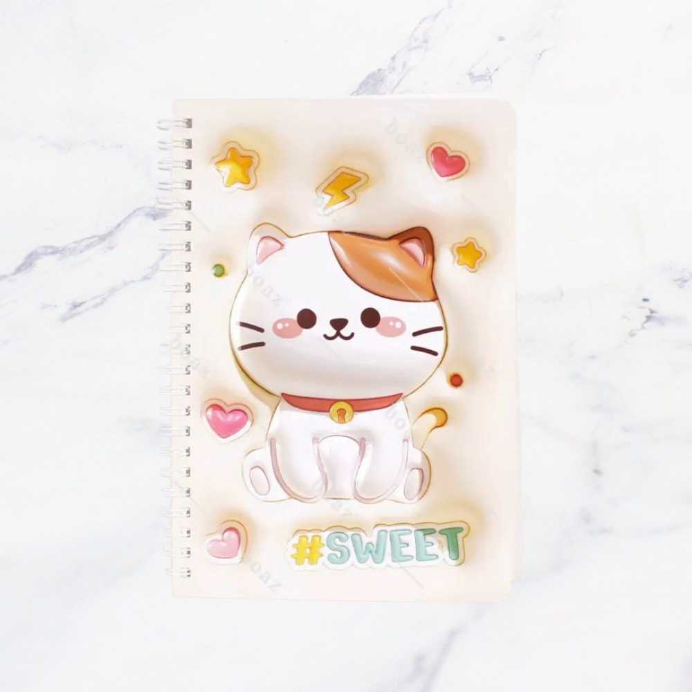 LIBRETA KID 3D GATO X1