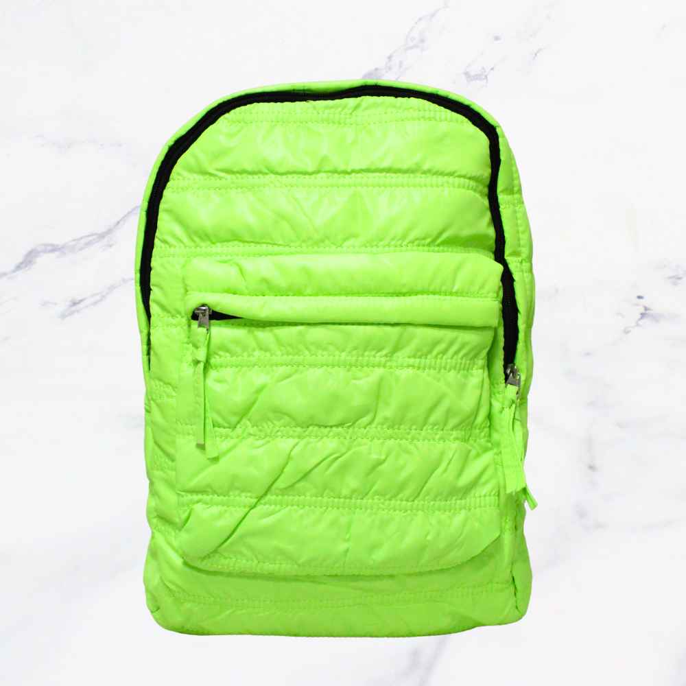 MOCHILA PUFFY VERDE X1