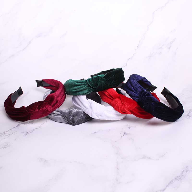 CINTILLO PLUSH NUDO ESCOLAR (docena)