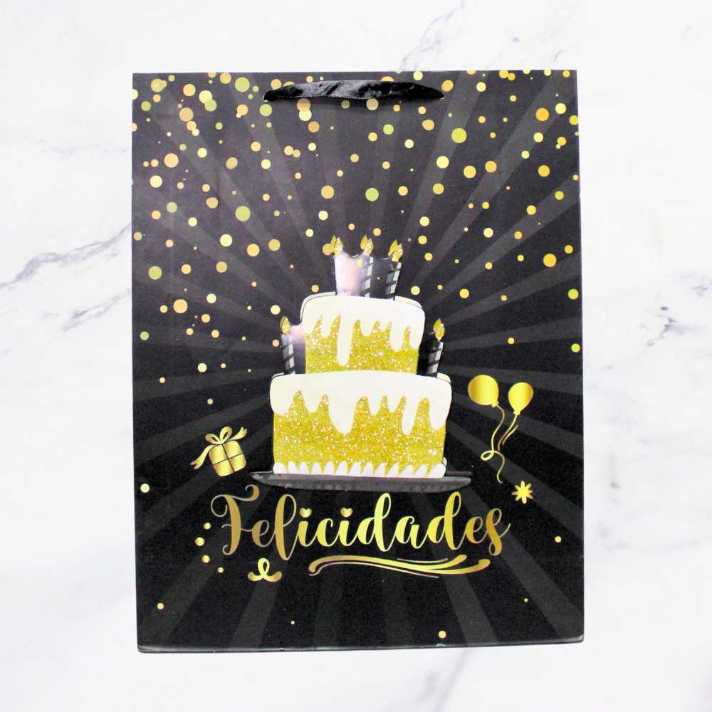 BOLSA REGALO FELICIDADES L X12