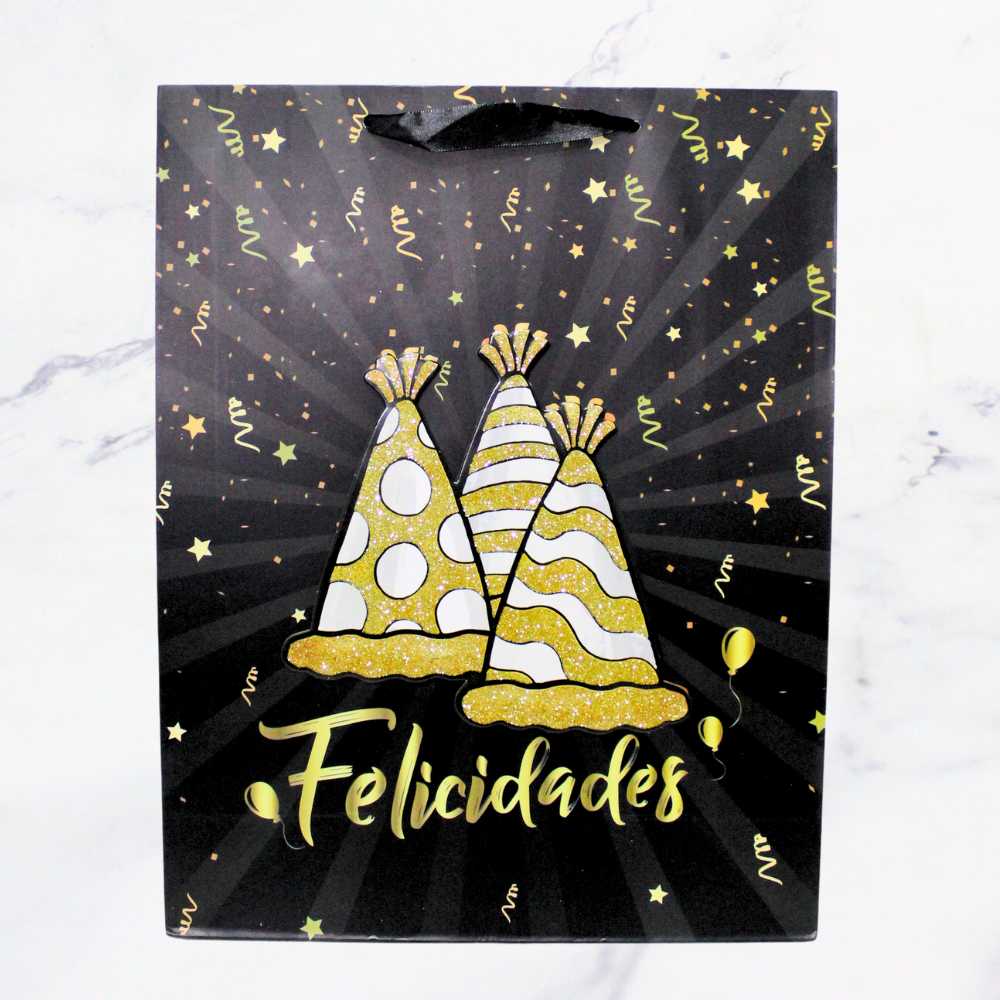 BOLSA REGALO FELICIDADES L X12
