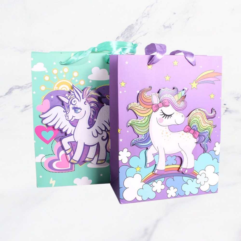 BOLSA REGALO UNICORNIO L X12