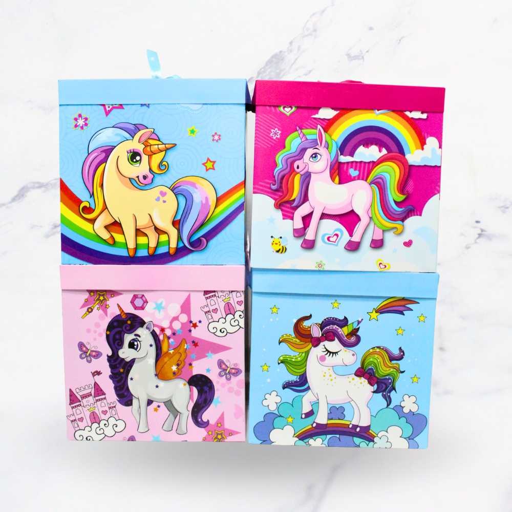 CAJA DE REGALO L UNICORNIO X12