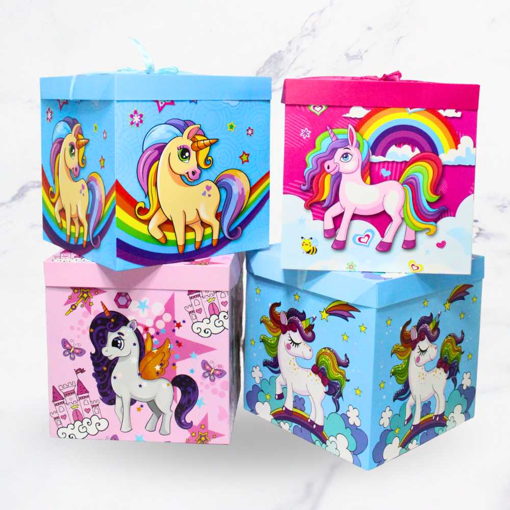 CAJA DE REGALO L UNICORNIO X12