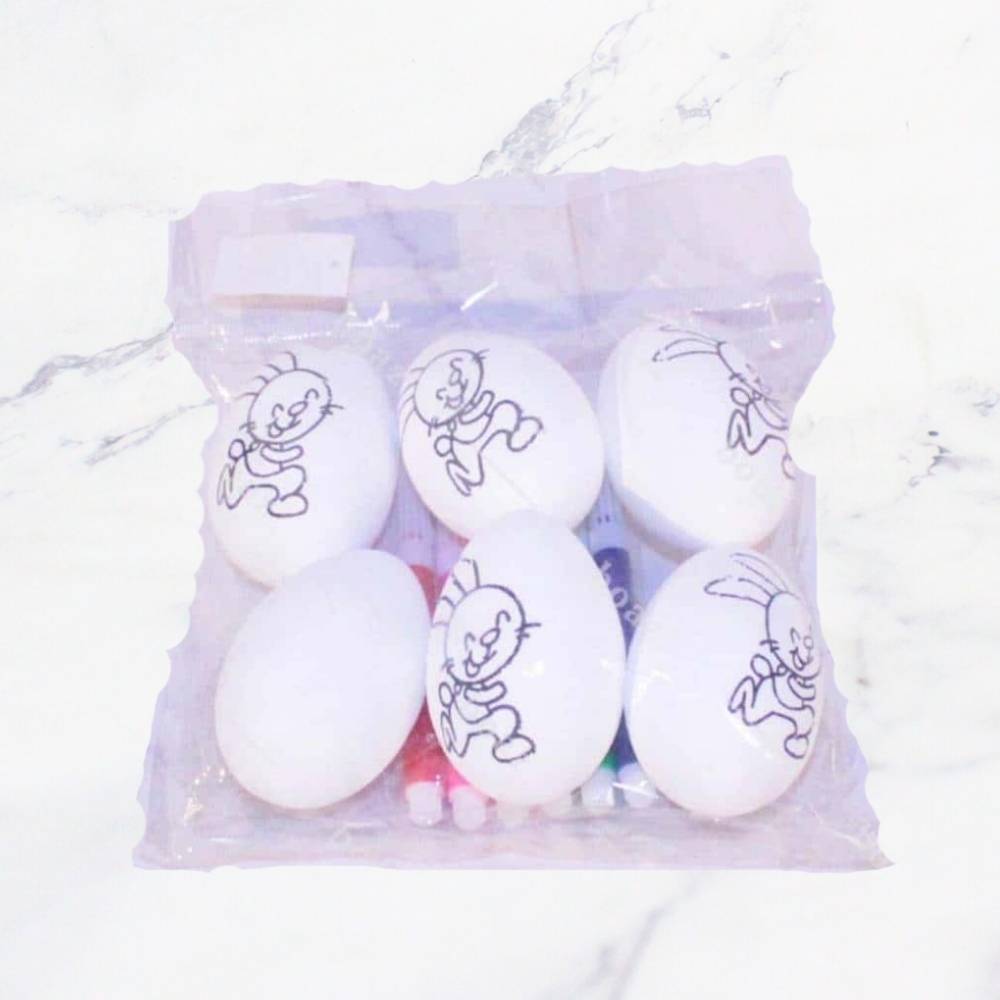 SET HUEVOS DIBUJO COLOREAR X6
