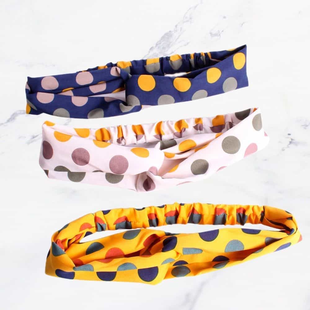 cintillo turbante puntos x12