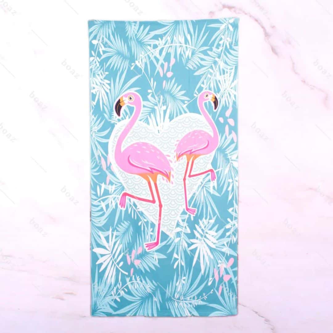 TOALLA FLAMENCOS 70X140 X1