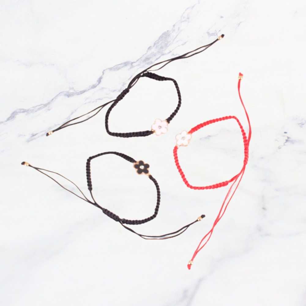 PULSERA SAKURA NEGRO X12