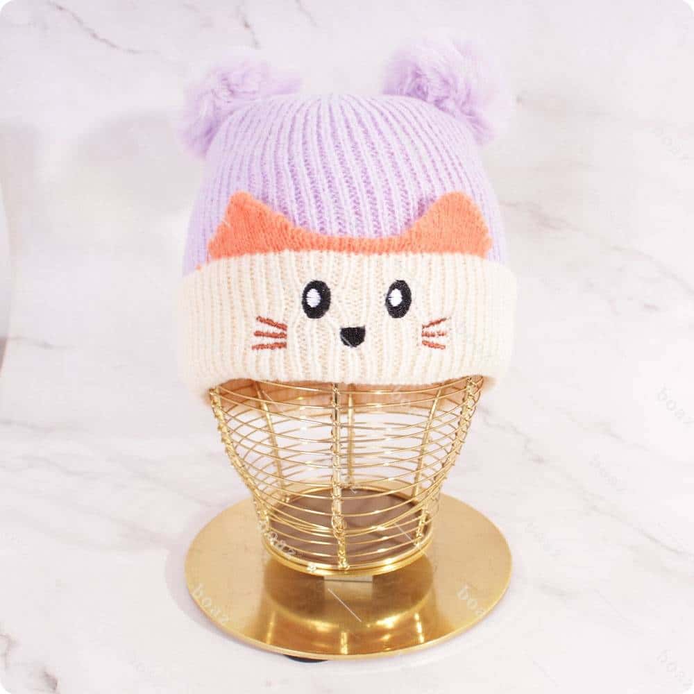 Gorro doblepom kids
