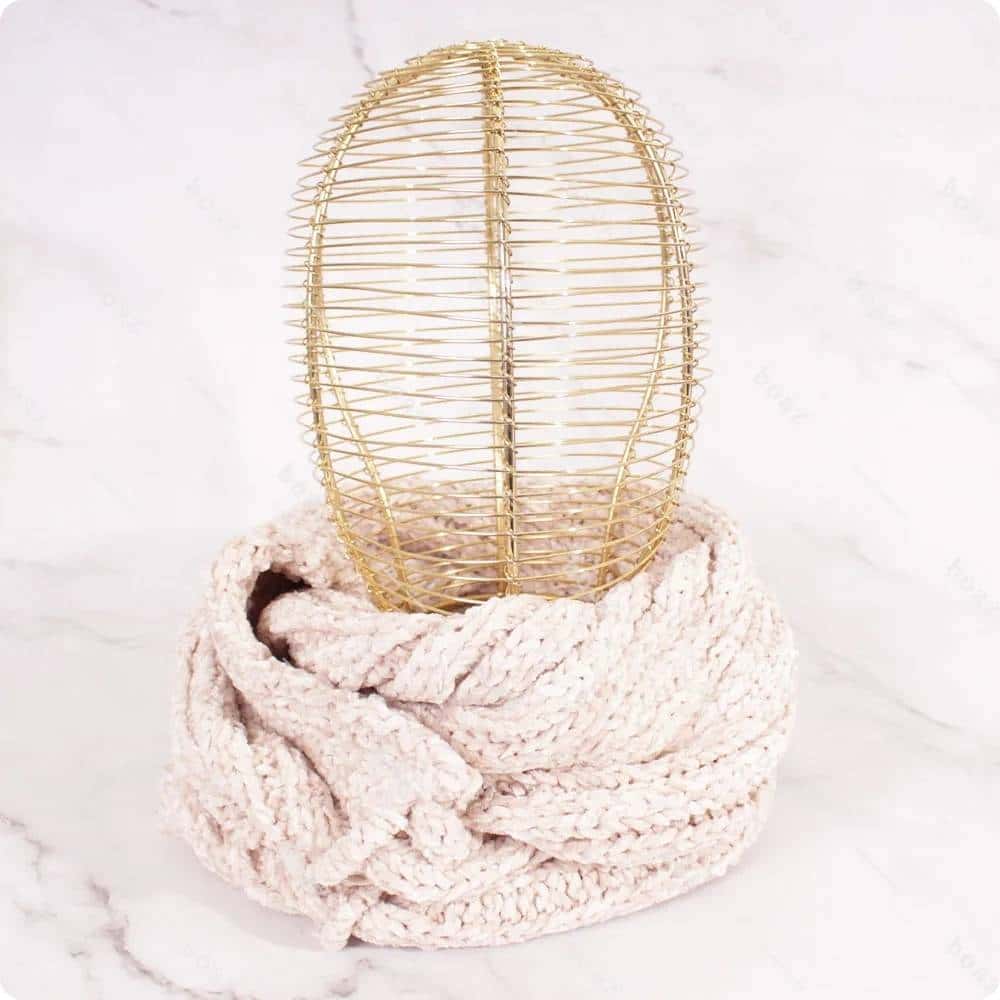 Cuello chenilla beige