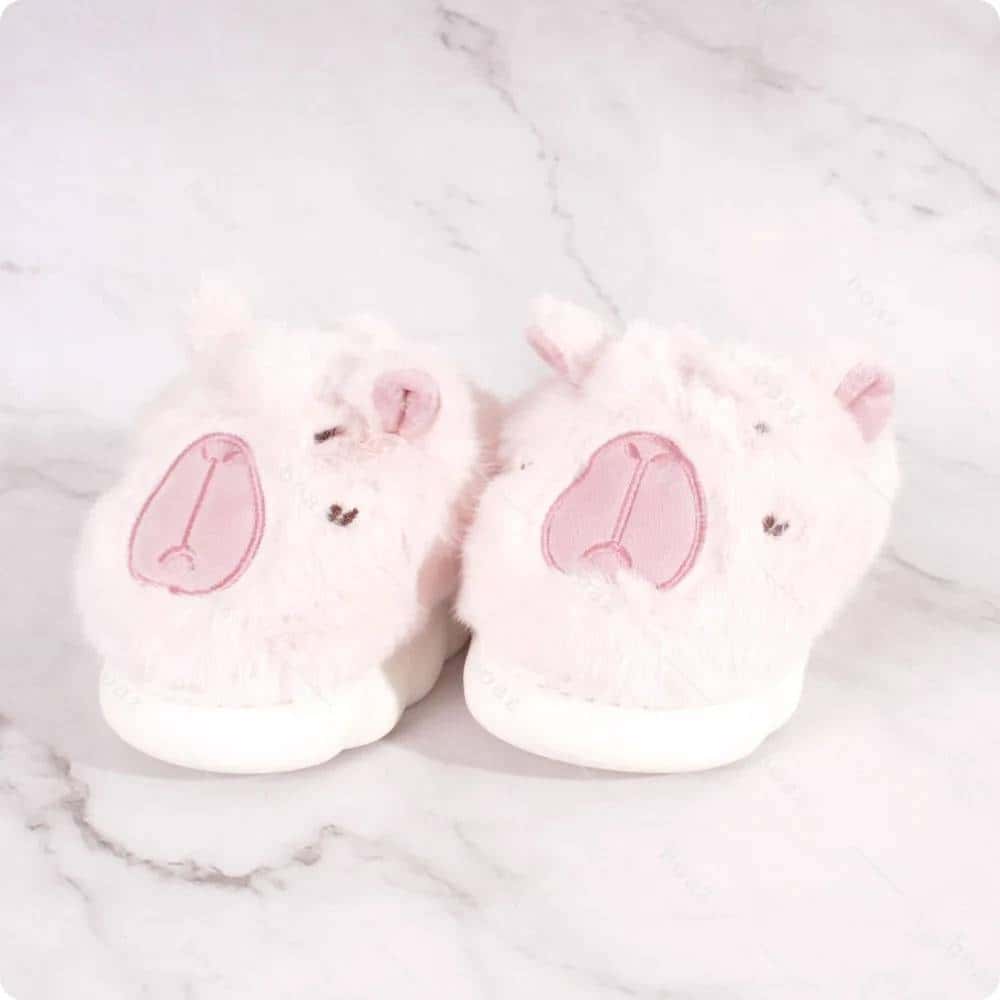 Pantufla capy rosa