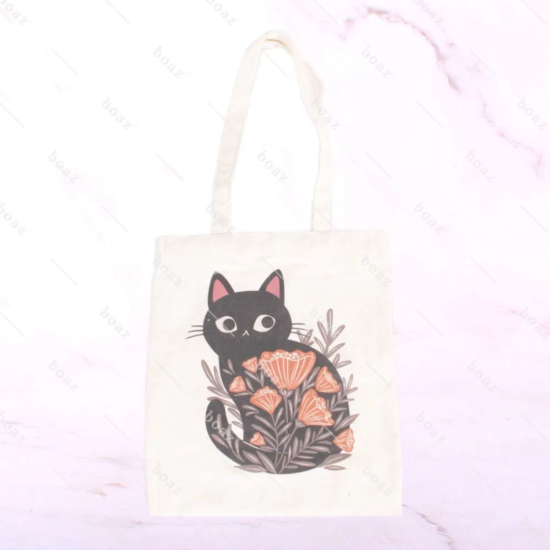 BOLSA ECO GATO FLOR X1