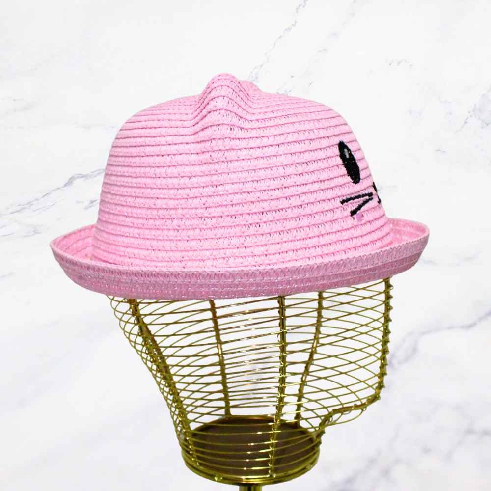SOMBRERO GATO ROSA X1