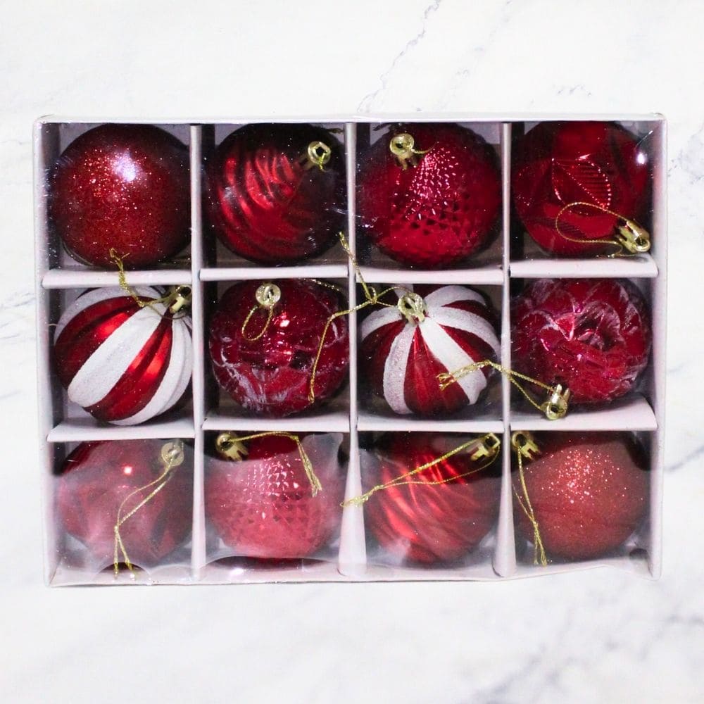 ESFERA 6CM ROJAS X12