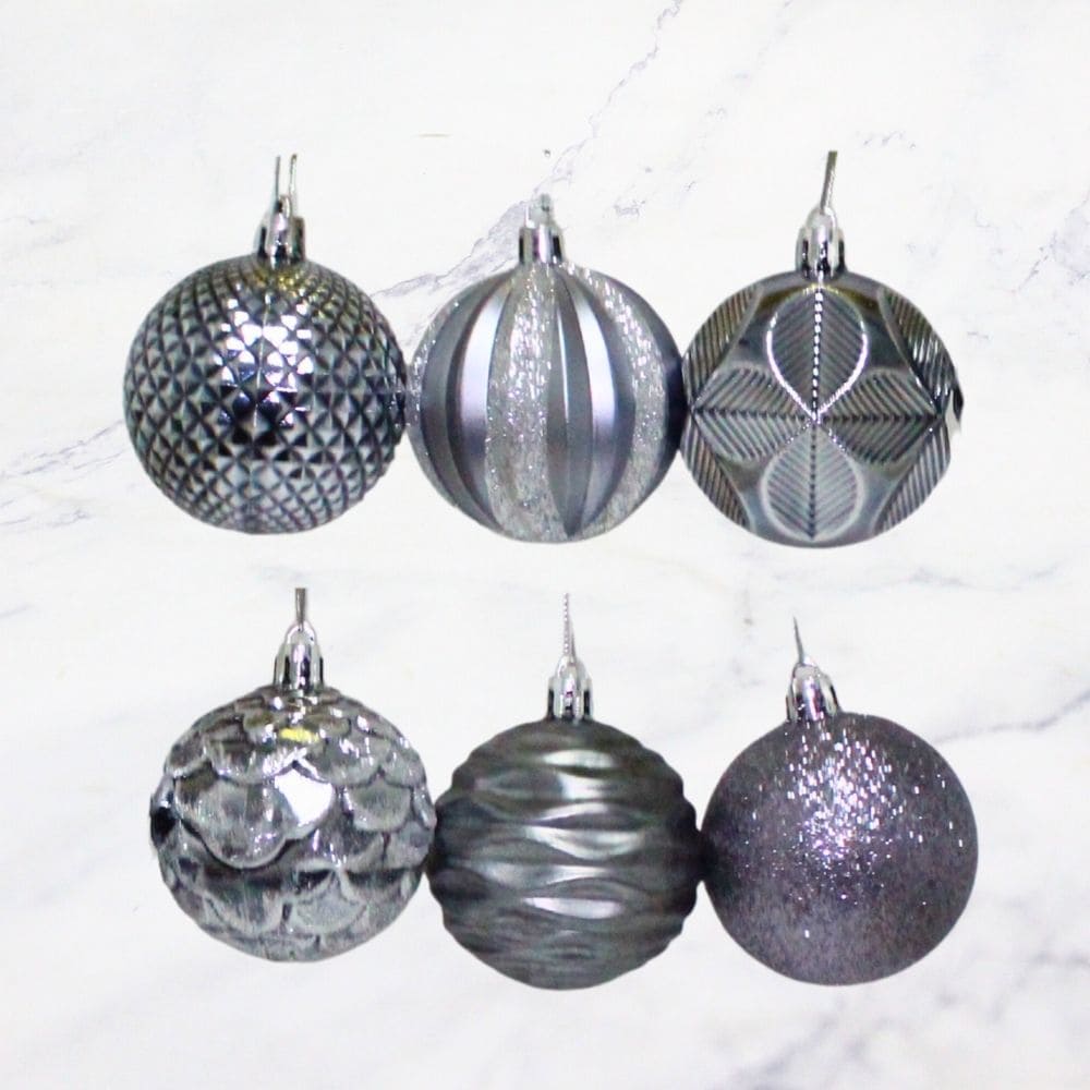 ESFERA 6CM PLATA X12