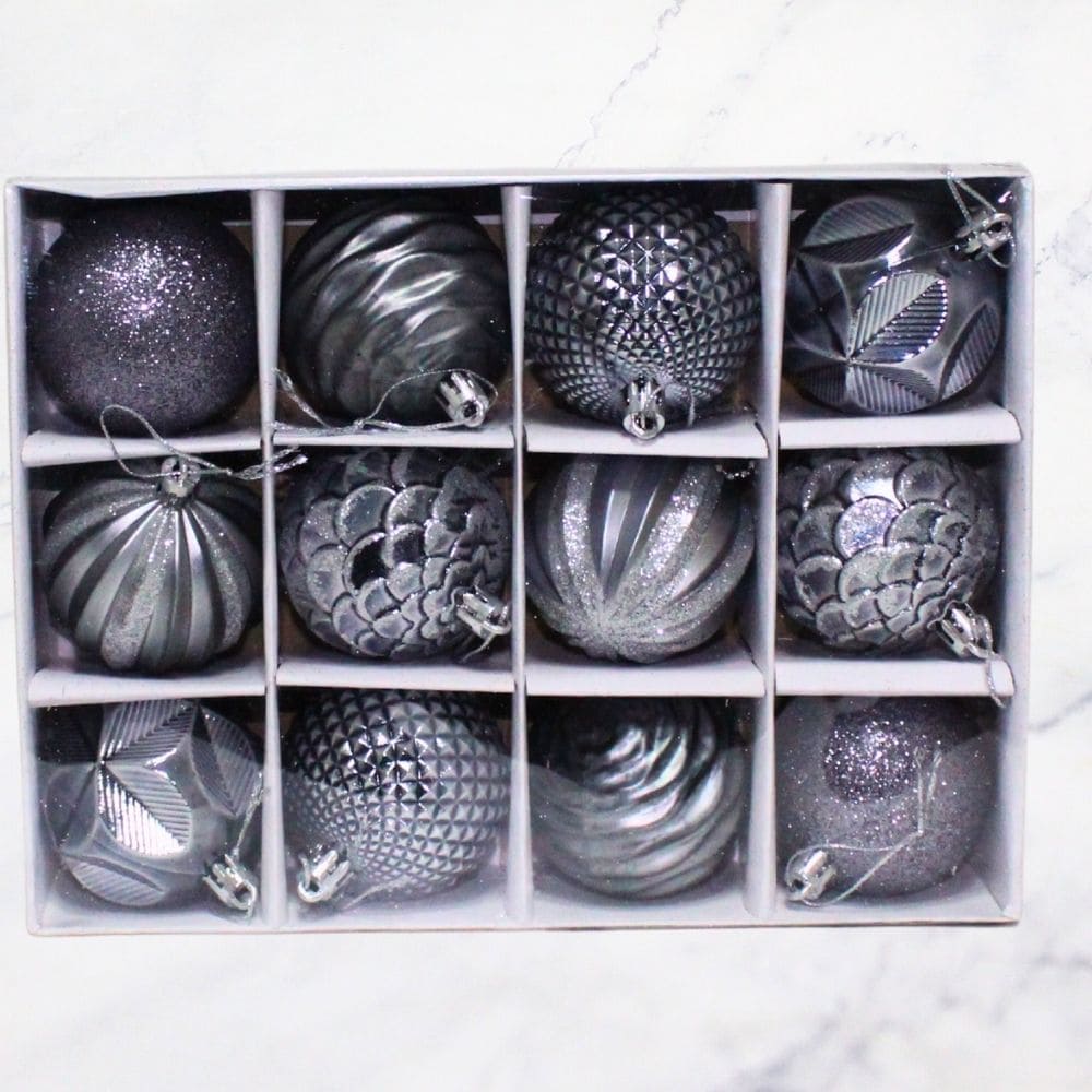 ESFERA 6CM PLATA X12