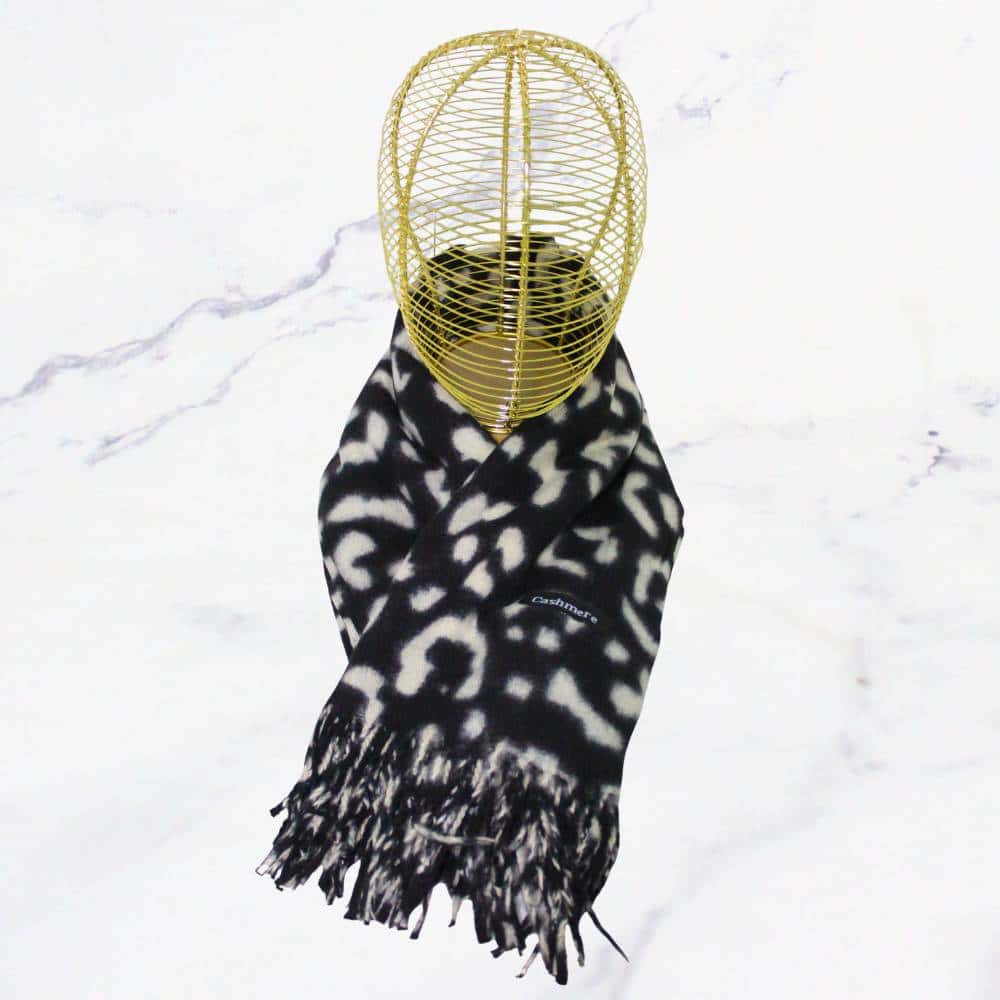 CASHMERE LEOPARDO NEGRO BLANCO X1