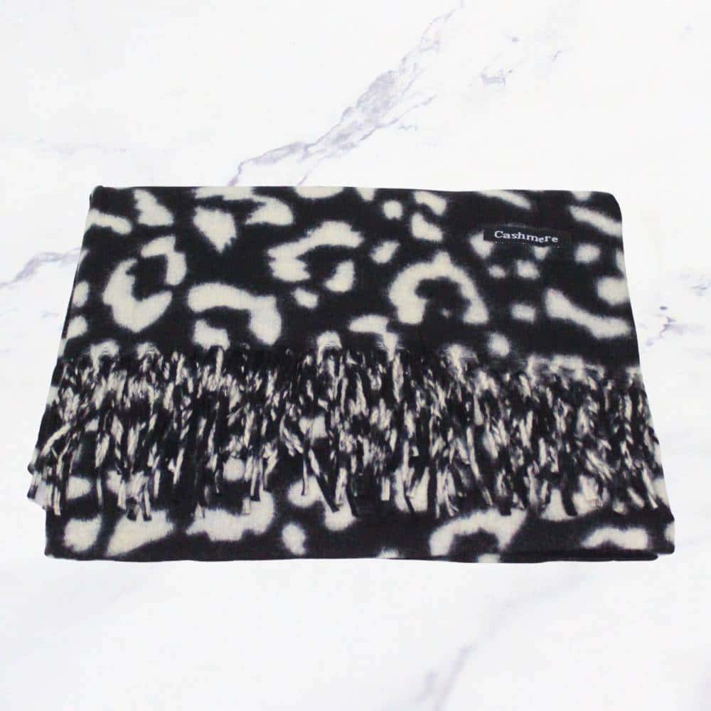 CASHMERE LEOPARDO NEGRO BLANCO X1