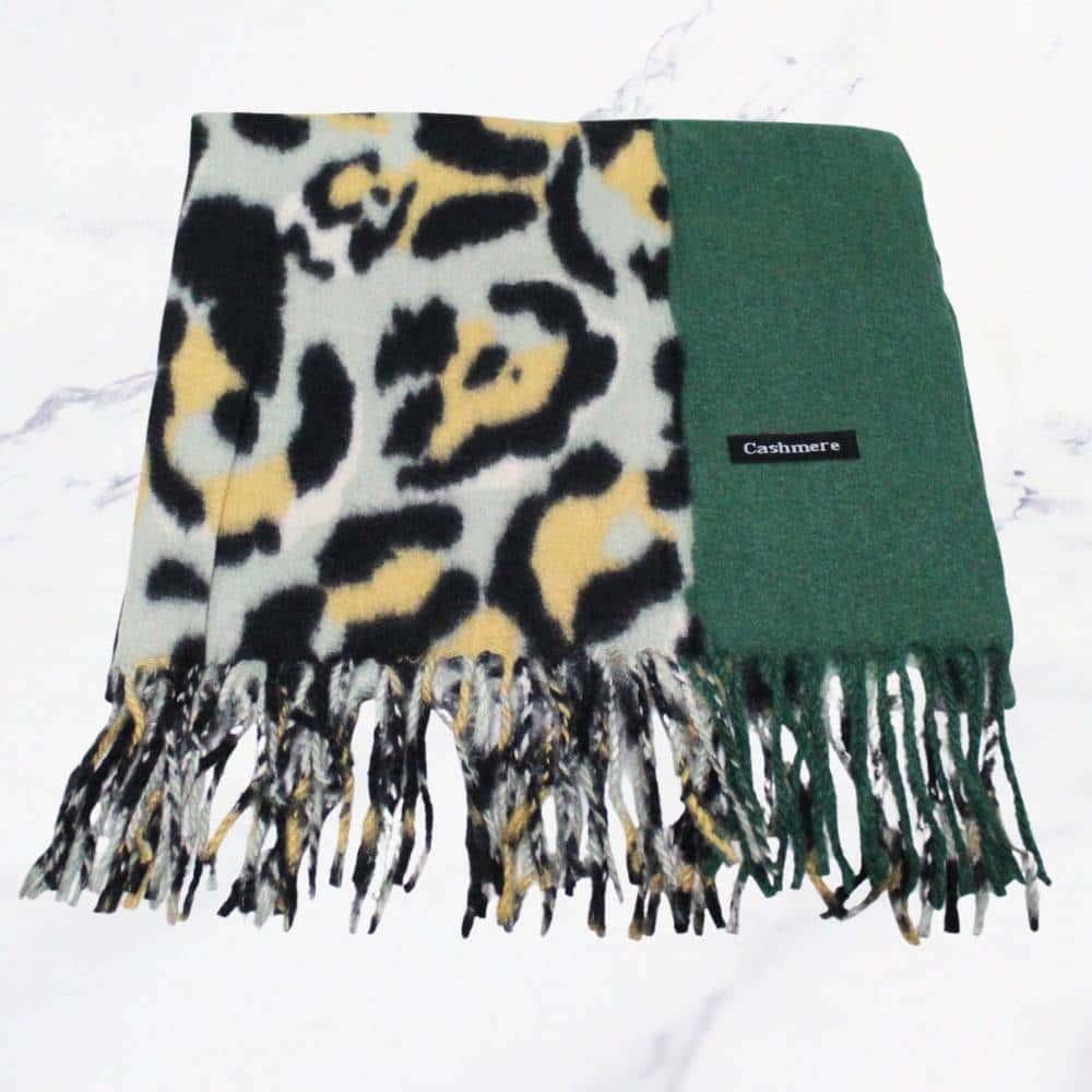 CASHMERE ANIMAL PRINT VERDE X1