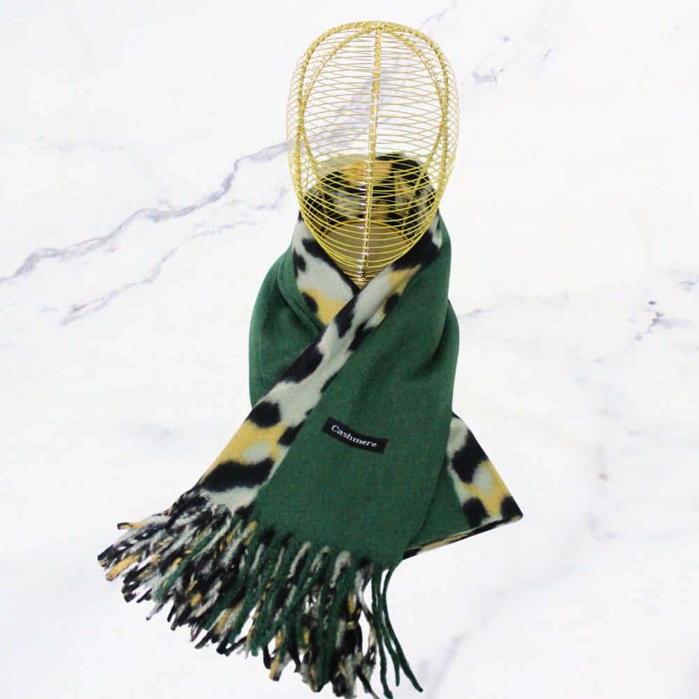 CASHMERE ANIMAL PRINT VERDE X1