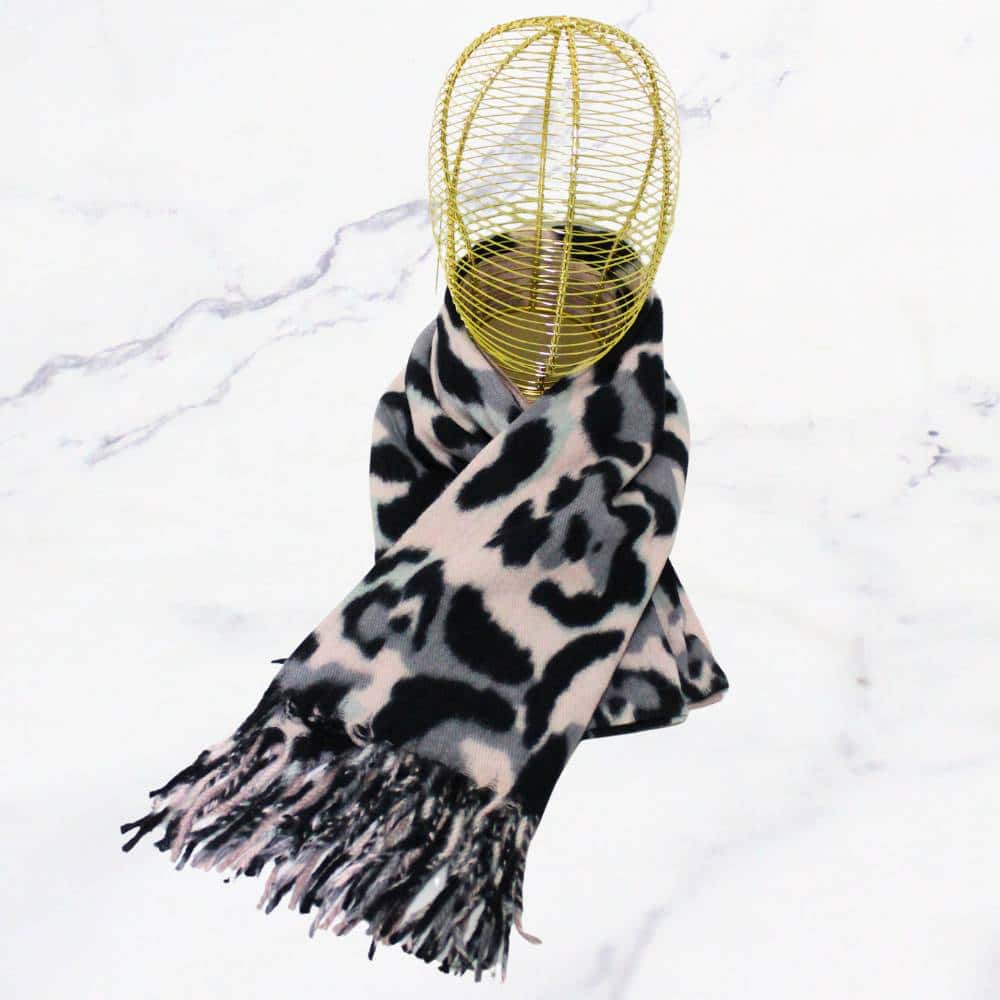 Cashmere animal print rosa x1