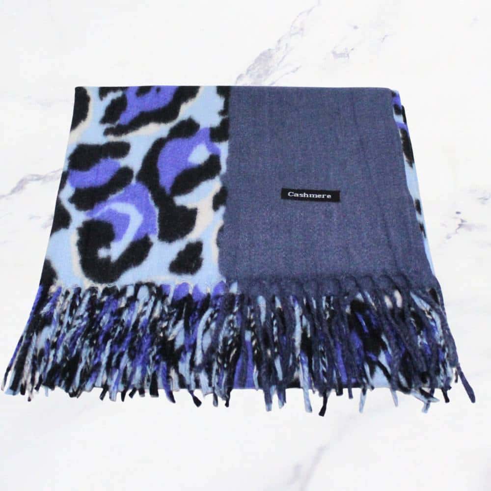Cashmere animal print azul