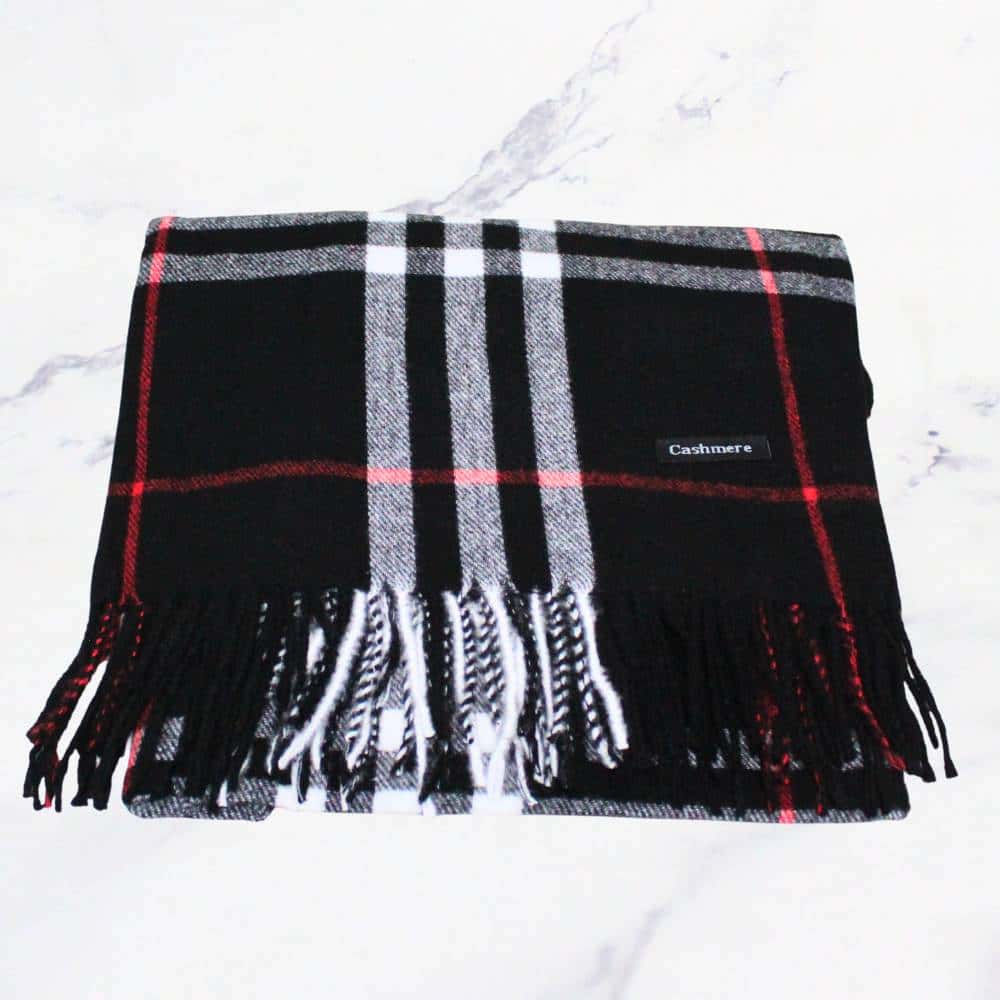 Cashmere lineas negro x1