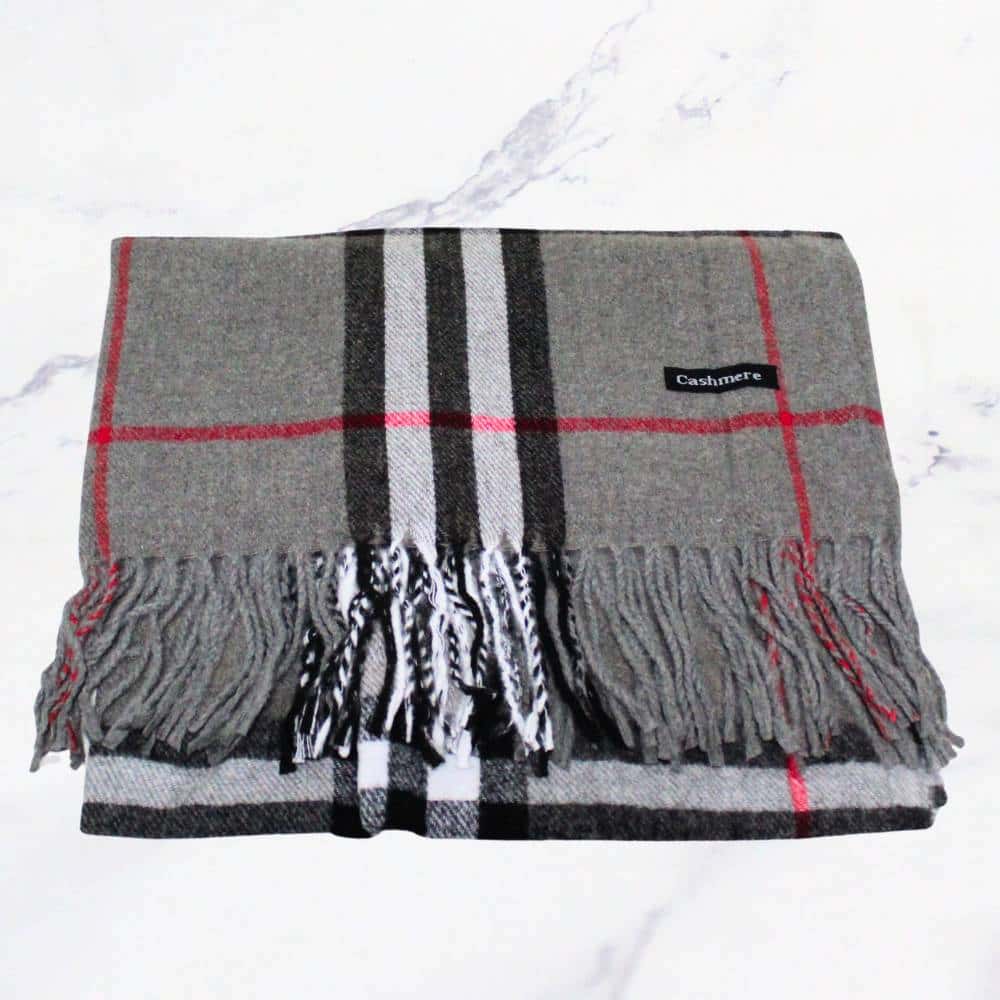 Cashmere lineas gris x1