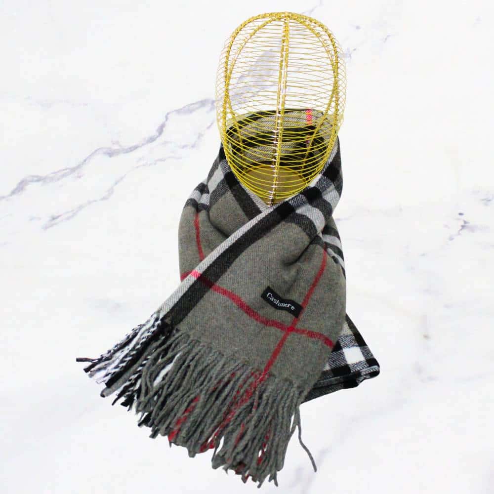Cashmere lineas gris x1