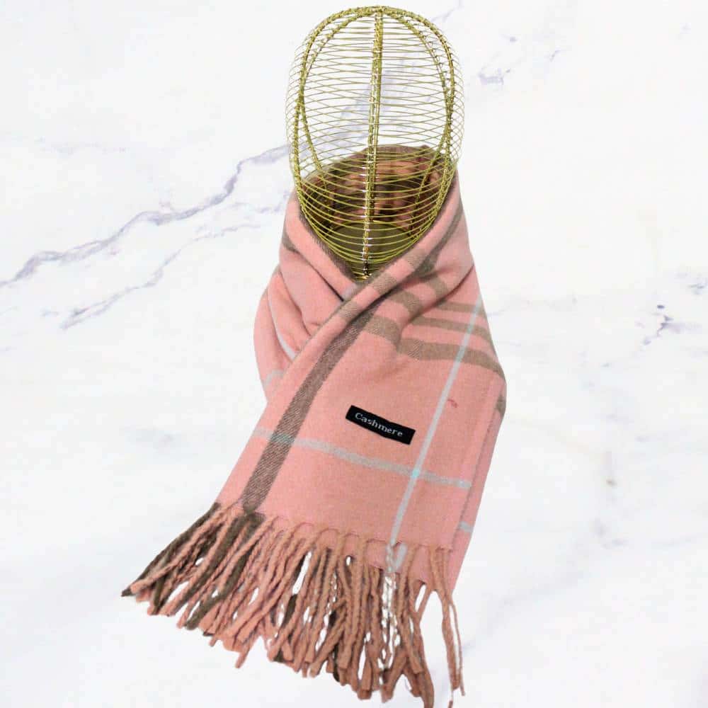 Cashmere lineas rosa x1