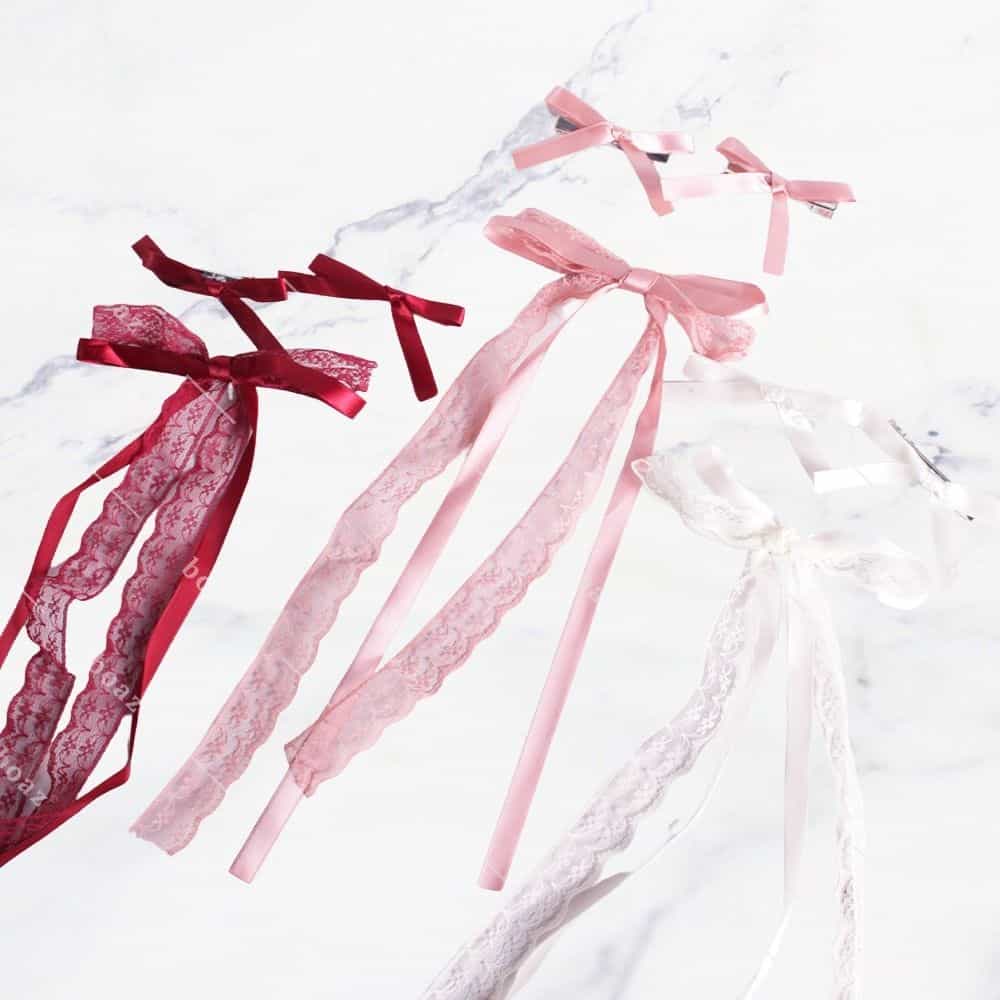 Set coquette encaje x12