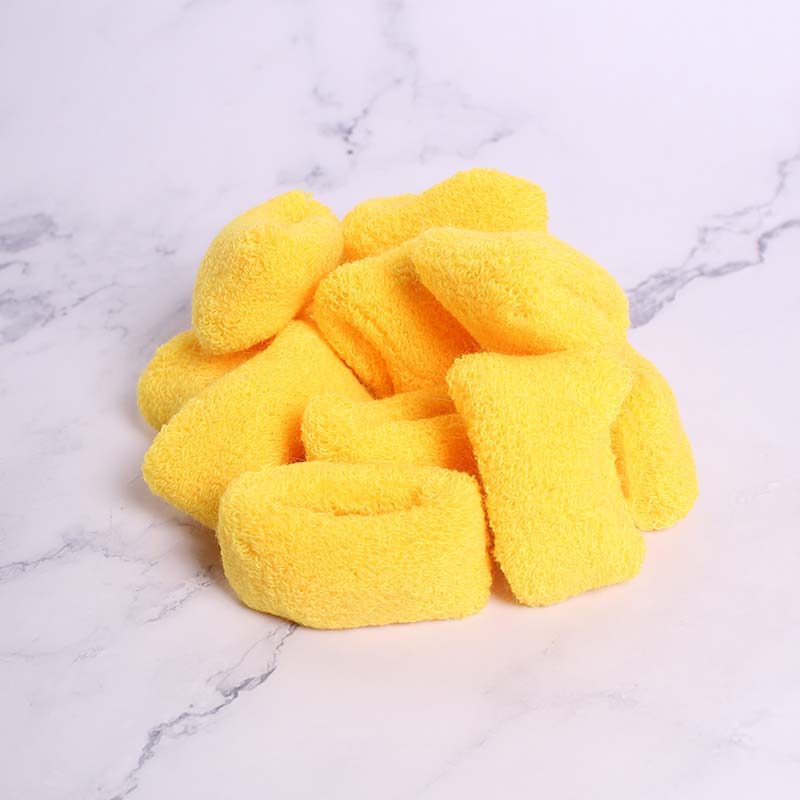 COLET TOALLA ALGODON AMARILLO (docena)
