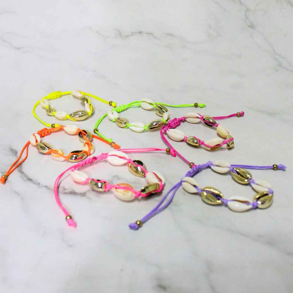 PULSERA CONCHAS X12