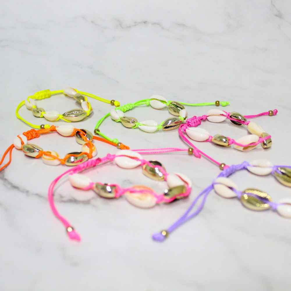 PULSERA CONCHAS X12