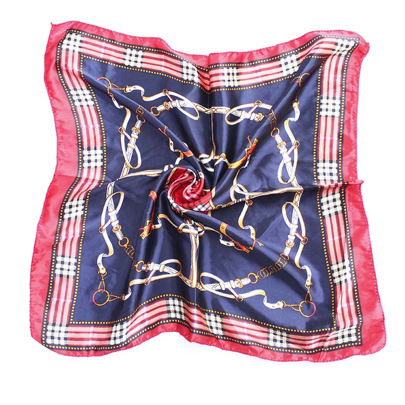 PAÑUELO 50X50CM ESCOCES CADENA AZUL X1UNI