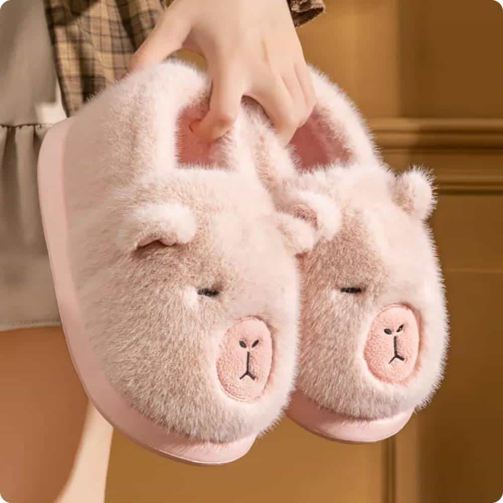 Pantufla capy rosa