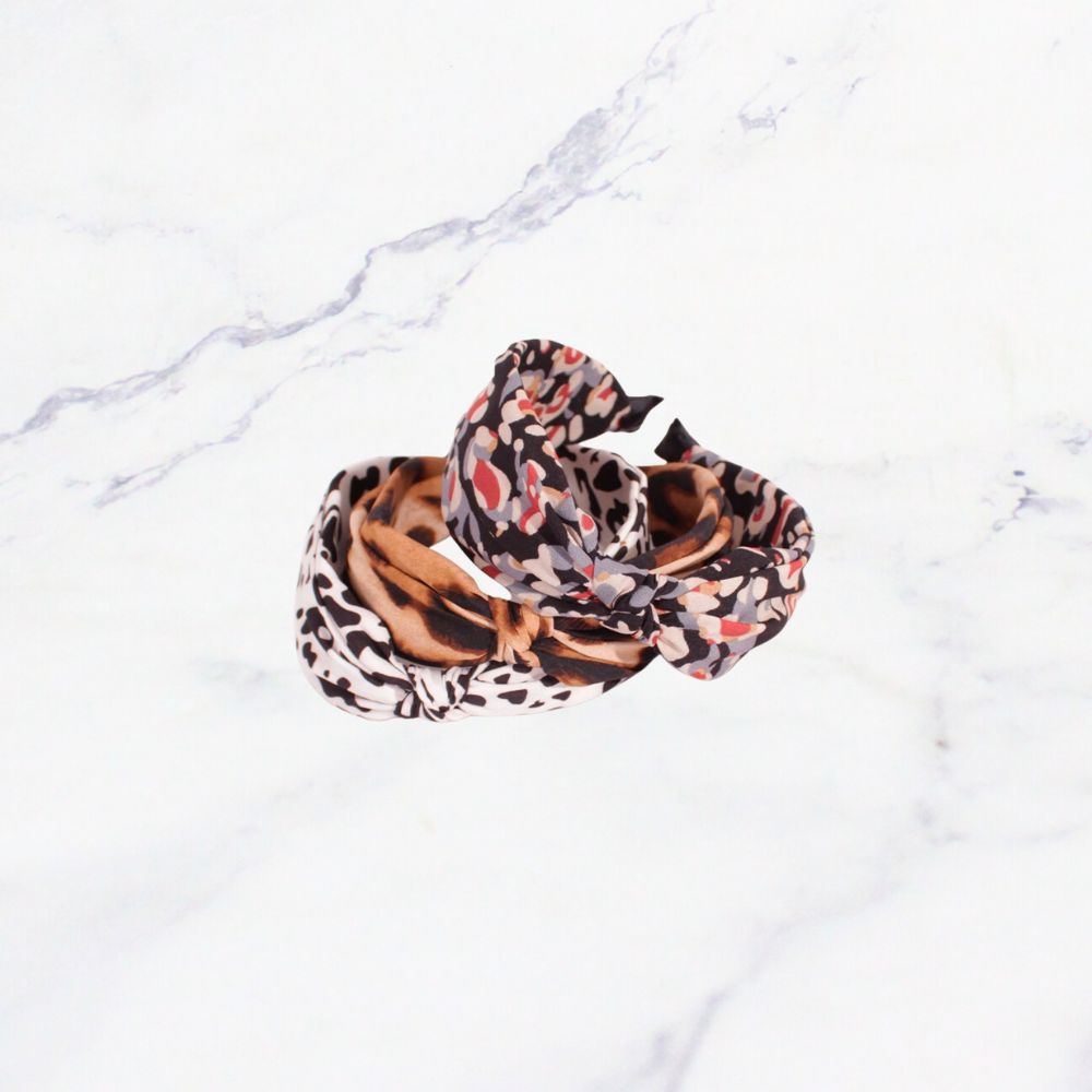 CINTILLO GRUESO ANIMAL PRINT X12