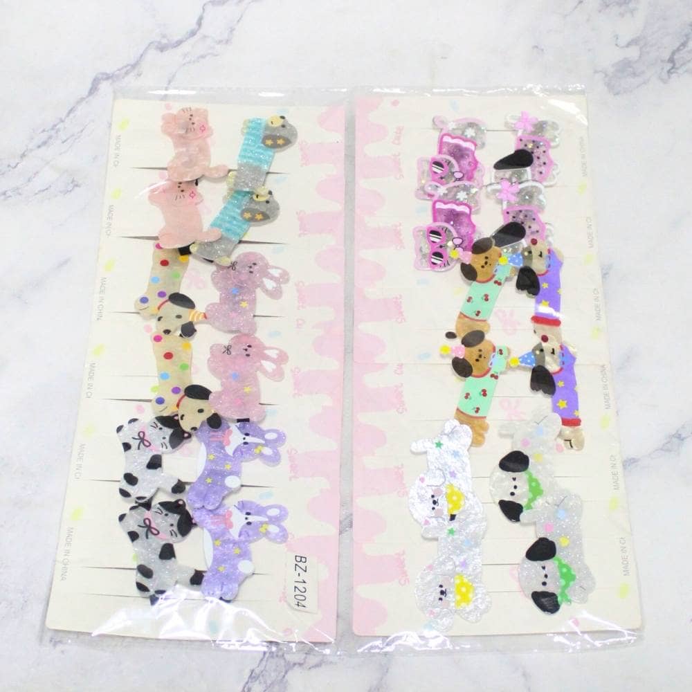 PINCHE ACRILICO ANIMALITOS X12