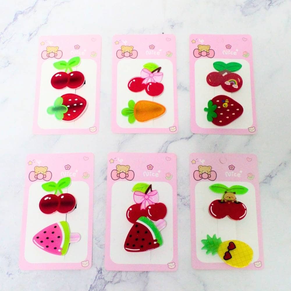 PINCHE ACRILICO FRUTAS X12
