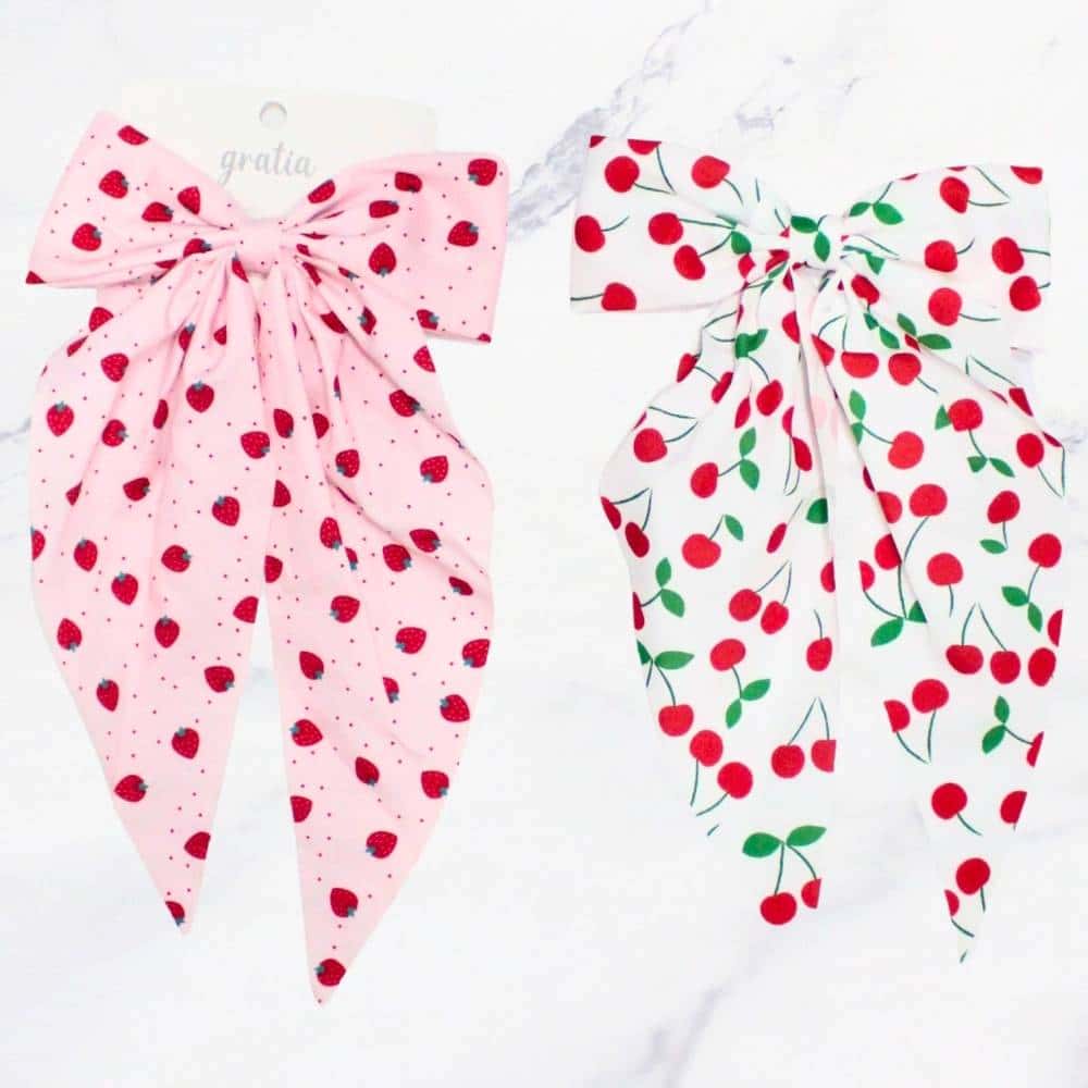 PINCHE LAZO GUINDA FRUTA COLOR X12