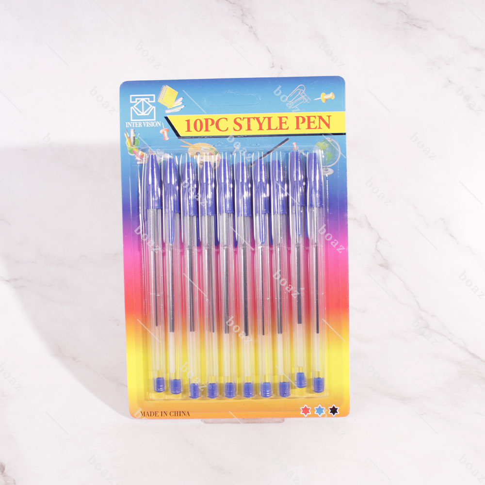 LAPIZ GEL BASICO AZUL (10 unidades)