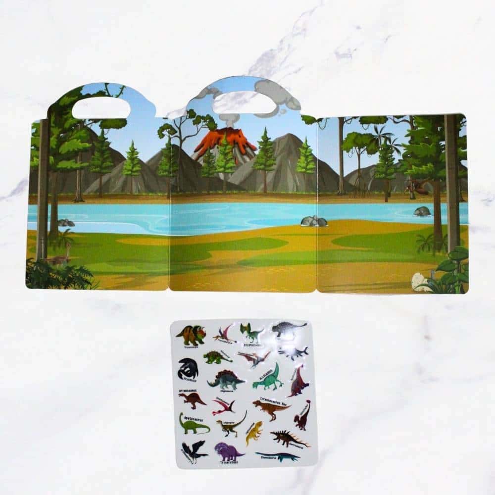LIBRETA STICKER DINO X1